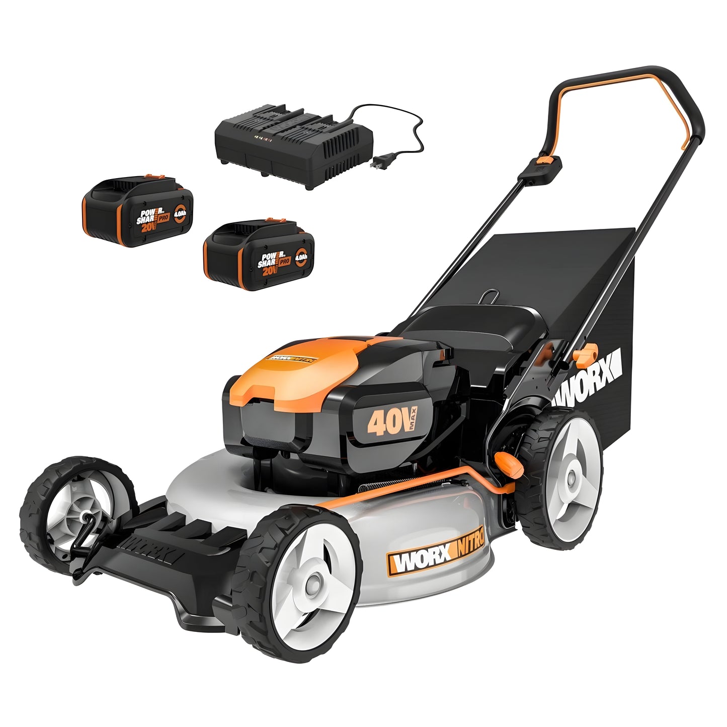Worx  Cordless 40V Nitro Power Share 20" Push Lawn Mower - WG751.3