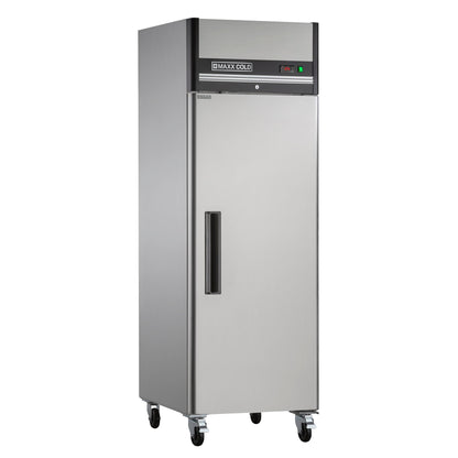 Maxx Cold Single Door Reach-in Freezer, Top Mount, 26.8"W, 23 cu. ft. Storage Capacity, Energy Star Rated, in Stainless Steel - MXCF-23FDHC