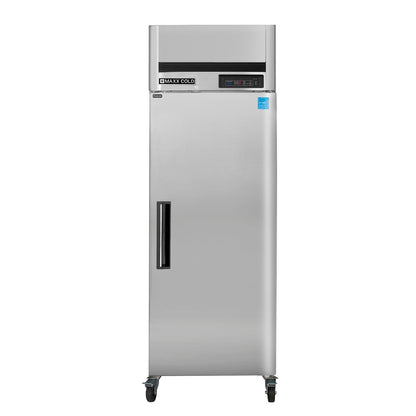 Maxx Cold Single Door Reach-In Freezer, Top Mount, 27"W, 23 cu. ft. Storage Capacity, Energy Star Rated, in Stainless Steel - MCFT-23FDHC