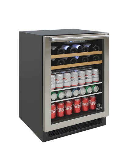 Vinotemp 24-Inch Wine & Beverage Cooler with Top Handle - EL-24THWB