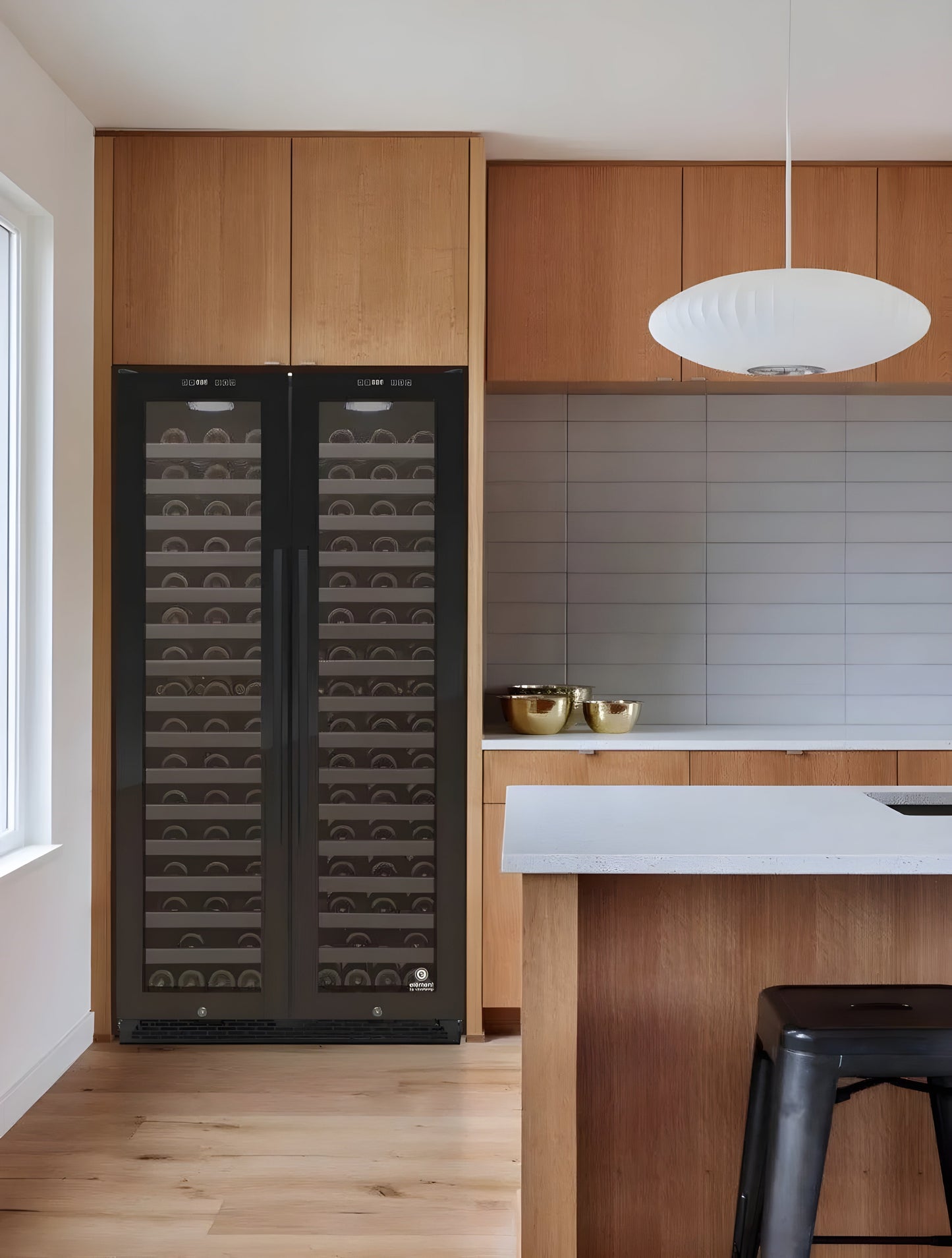 Vinotemp 36-Inch Double Door Wine Cooler - EL-36TD180