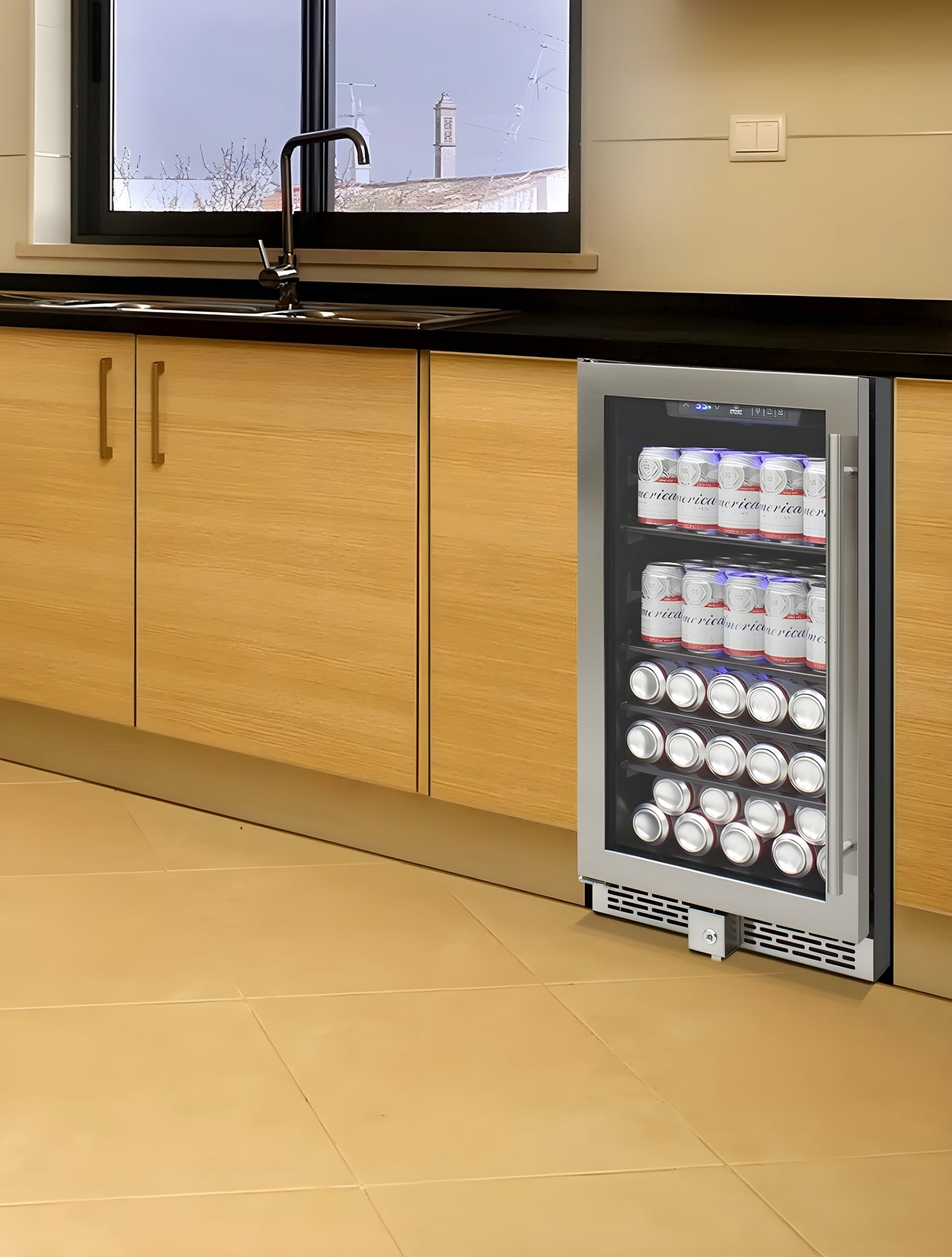 Vinotemp Connoisseur Series 40 Single Zone Beverage Cooler - EL-40WCBC