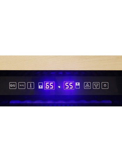 Vinotemp Connoisseur Series 46 Dual Zone Wine Cooler - EL-46WCST
