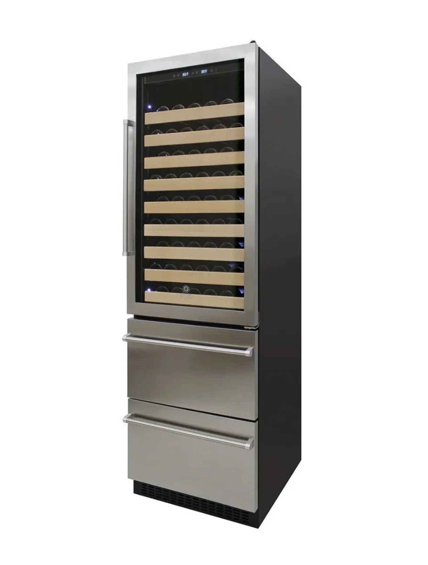 Vinotemp Stainless Steel Wine & Beverage Cooler (Right Hinge) - EL-BWC108-SS