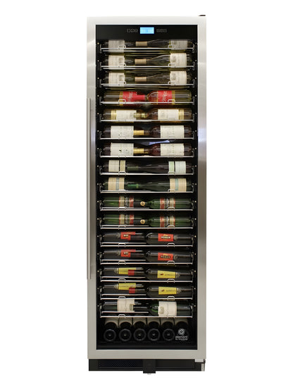 Vinotemp 141-Bottle Single-Zone Backlit Panel Wine Cooler (Stainless) - EL-WCU107-02