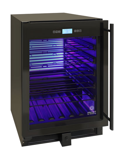 Vinotemp 41-Bottle Single-Zone Wine Cooler (Black) - Left Hinge - EL-WCU110-02