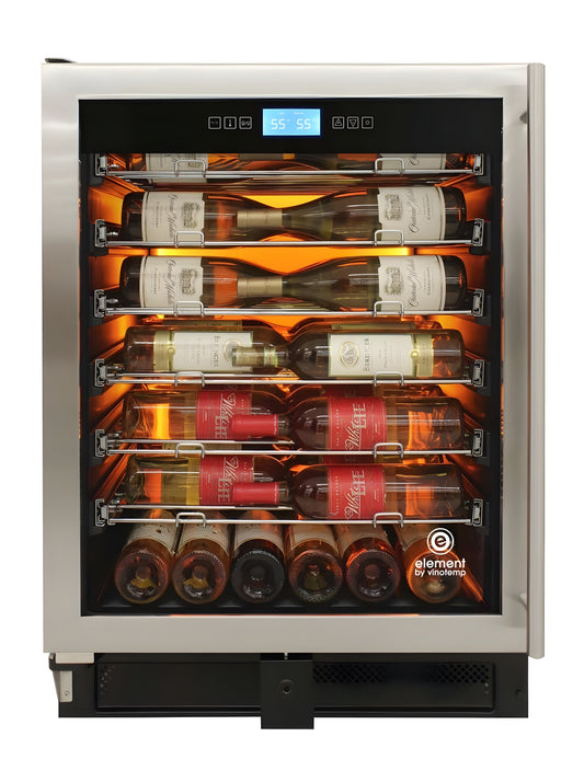 Vinotemp 41-Bottle Single-Zone Wine Cooler (Stainless) - Left Hinge - EL-WCU111-02