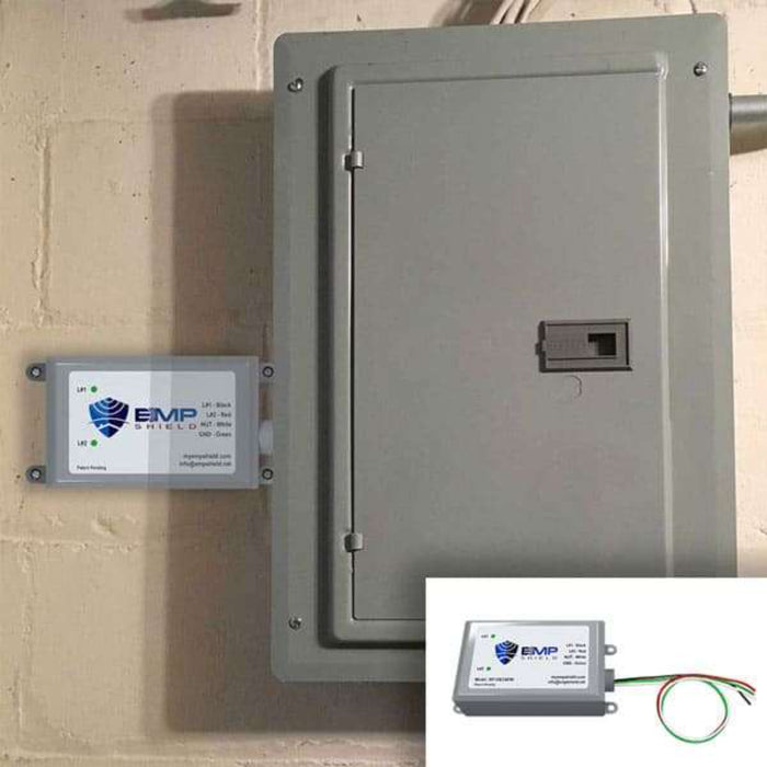 EMP Shield for Breaker Box that Extends from Wall | Home EMP & Lightning Protection + CME Defense (SP-120-240-W)