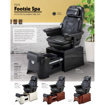 Pibbs Fiberglass Footsie Pedicure Spa Pibbs - PIB-PS-92