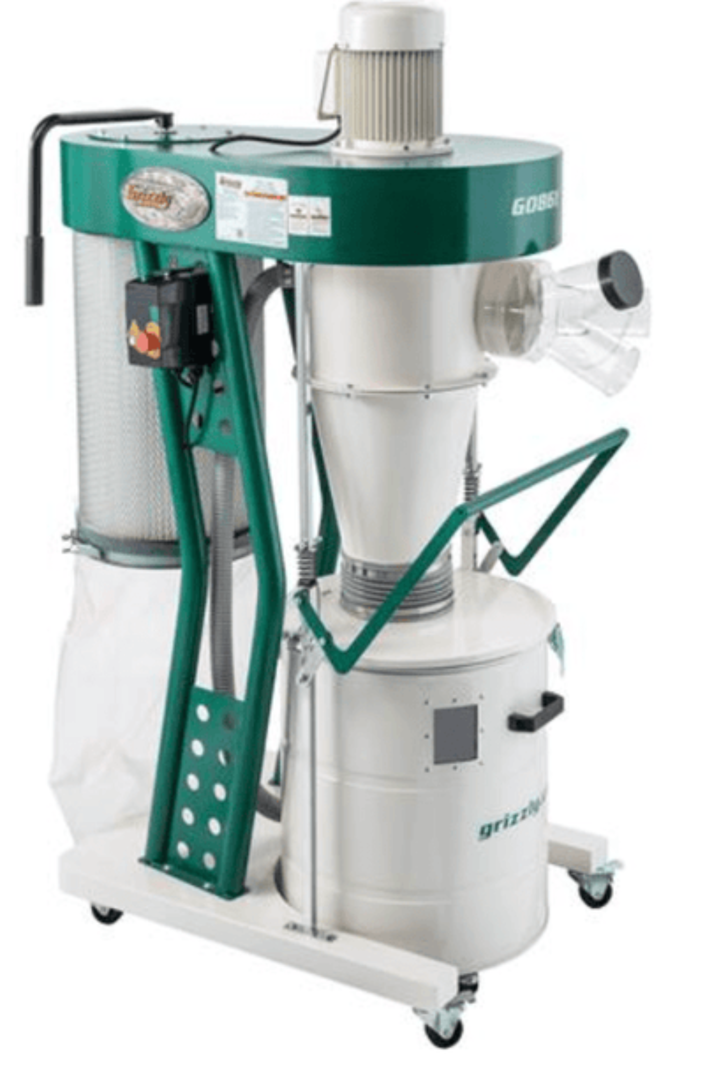 U.S Industrial Grizzly G0861 - 2 HP Portable Cyclone Dust Collector