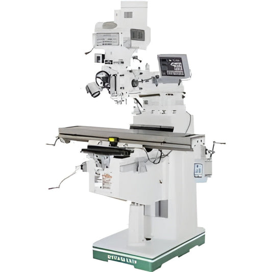 U.S Industrial Grizzly Industrial 10" x 50" 3 HP Variable-Speed Vertical Mill with Power Feed and DRO