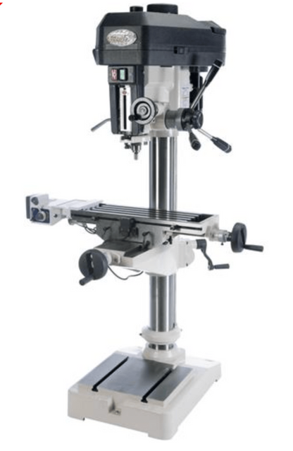 U.S Industrial Grizzly Industrial 16" Drill Press with Cross-Slide Table and Power Feed - G0810