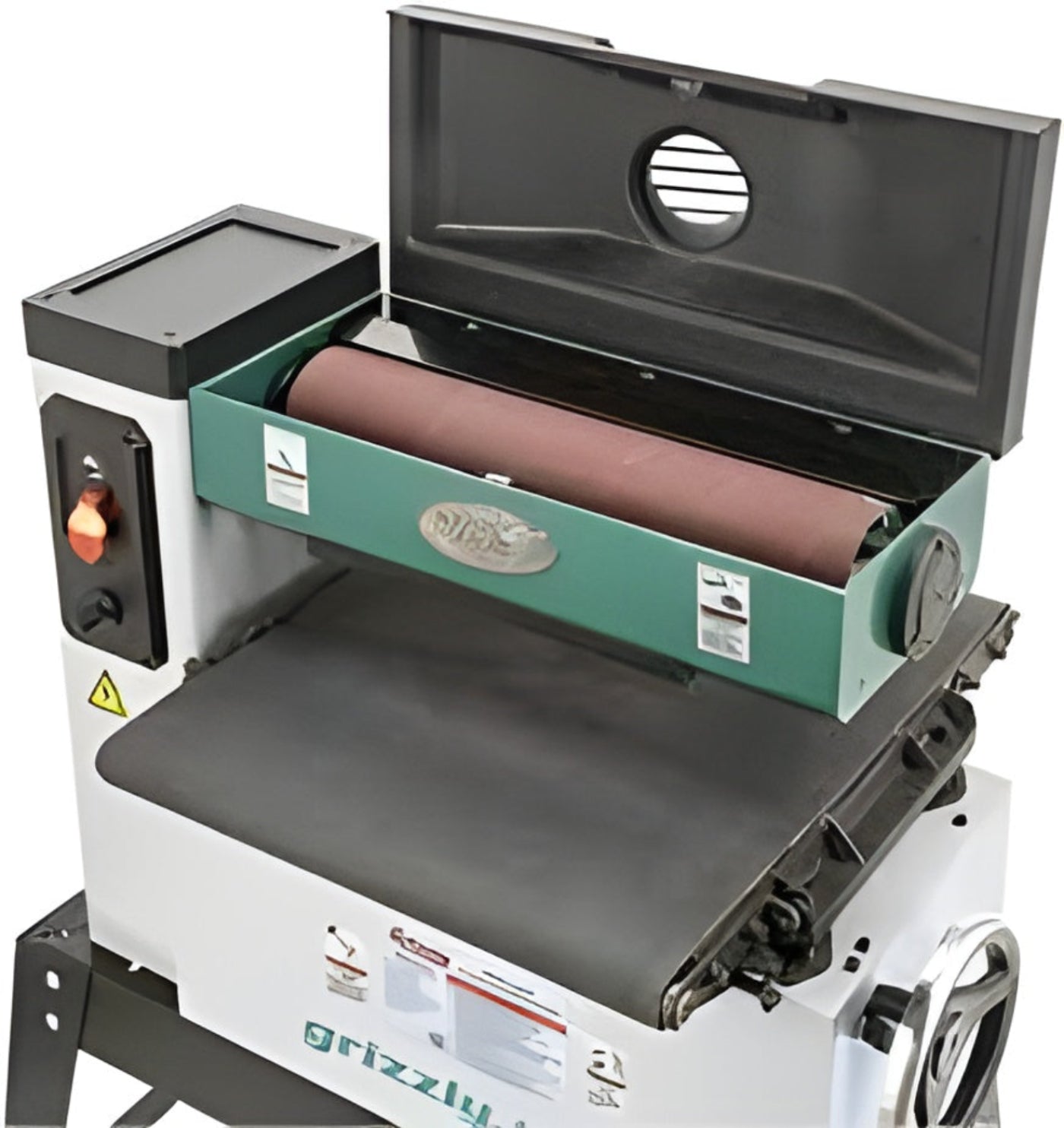 U.S Industrial Grizzly Industrial 18" 1-1/2 HP Open-End Drum Sander w/ VS Feed