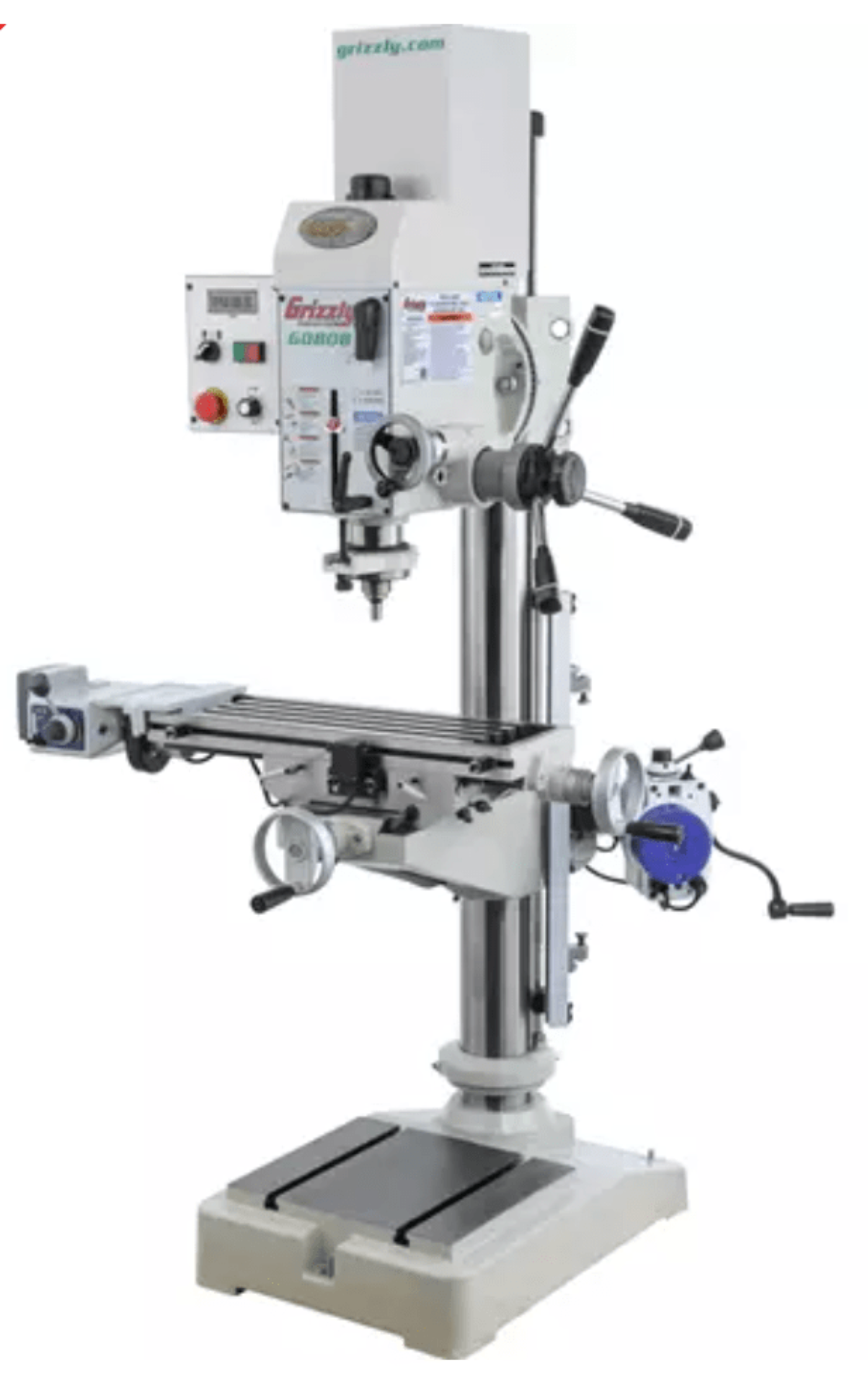 U.S Industrial Grizzly Industrial 20-3/4" Gearhead Drill Press With Cross-Slide Table - G0808