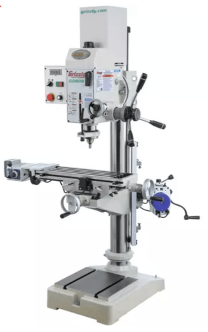U.S Industrial Grizzly Industrial 20-3/4" Gearhead Drill Press With Cross-Slide Table - G0808