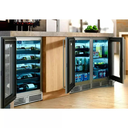 Perlick 24" Stainless Steel Door, 3.1 Cu. Ft. Capacity,  Sottile Sh.Depth (18") Refrigerator,  - HH24RS-4-1