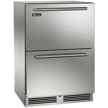 Perlick 24" Undercounter Freezer-Refrigerator Drawers with 5 cu. ft. Capacity, Stainless Steel Door - HP24ZO-4-5