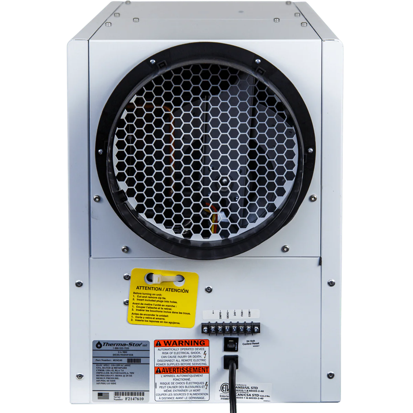 Santa Fe Ultra98 Whole Home Dehumidifier - ul4657