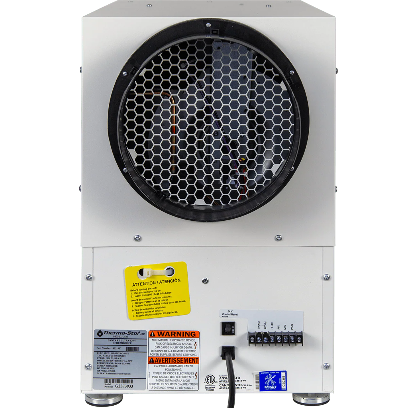 Santa Fe Ultra120 Ventilating Dehumidifier - ul8062