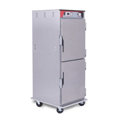 BevLes - HTSS74P161, BevLes Temper Select Full Size Heated Holding Cabinet, Narrow Width, 115V, in Silver - HTSS74P161