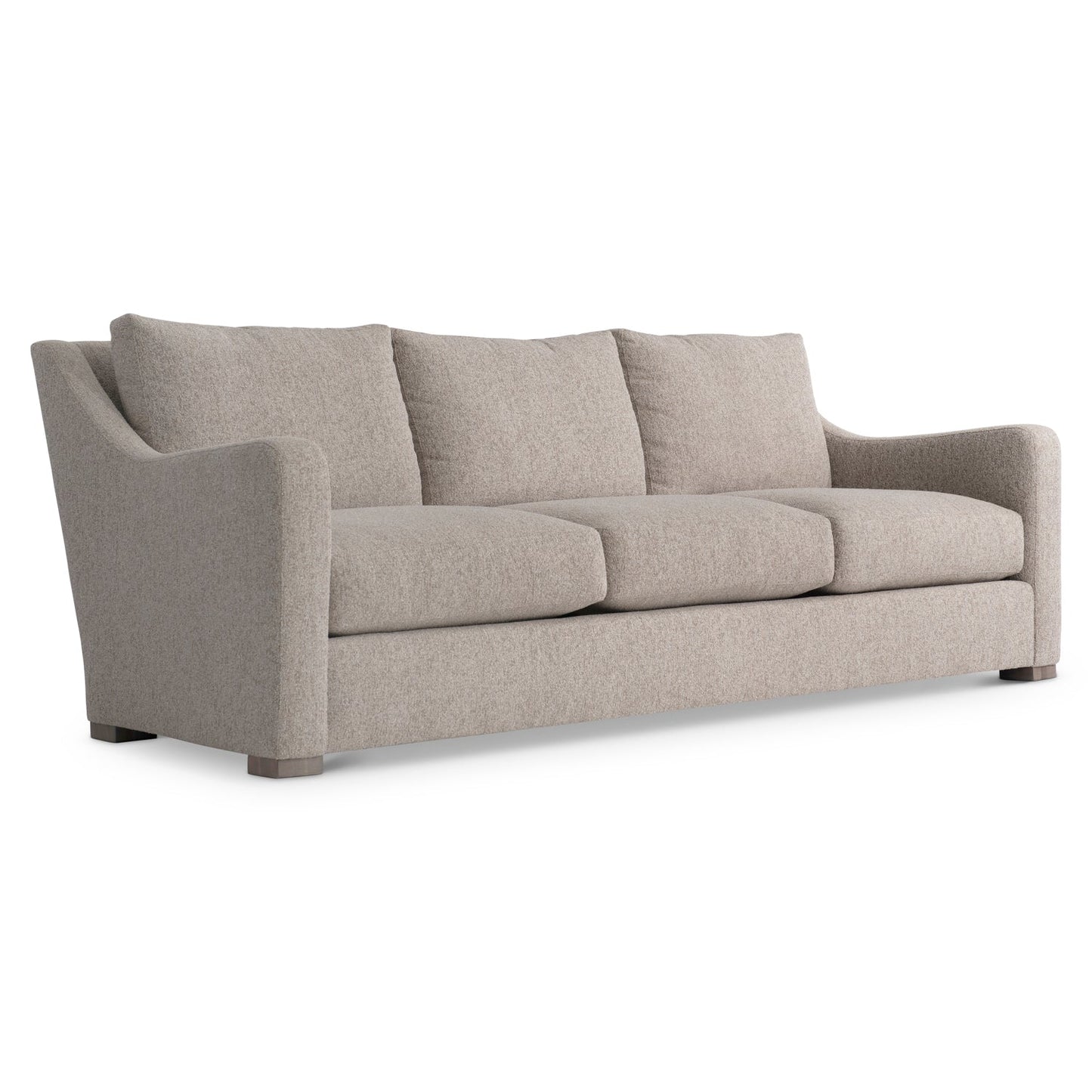 Modway Furniture Ventura Elegant Beige Fabric Sofa with Deep Seat Cushions & Contrasting Pillows