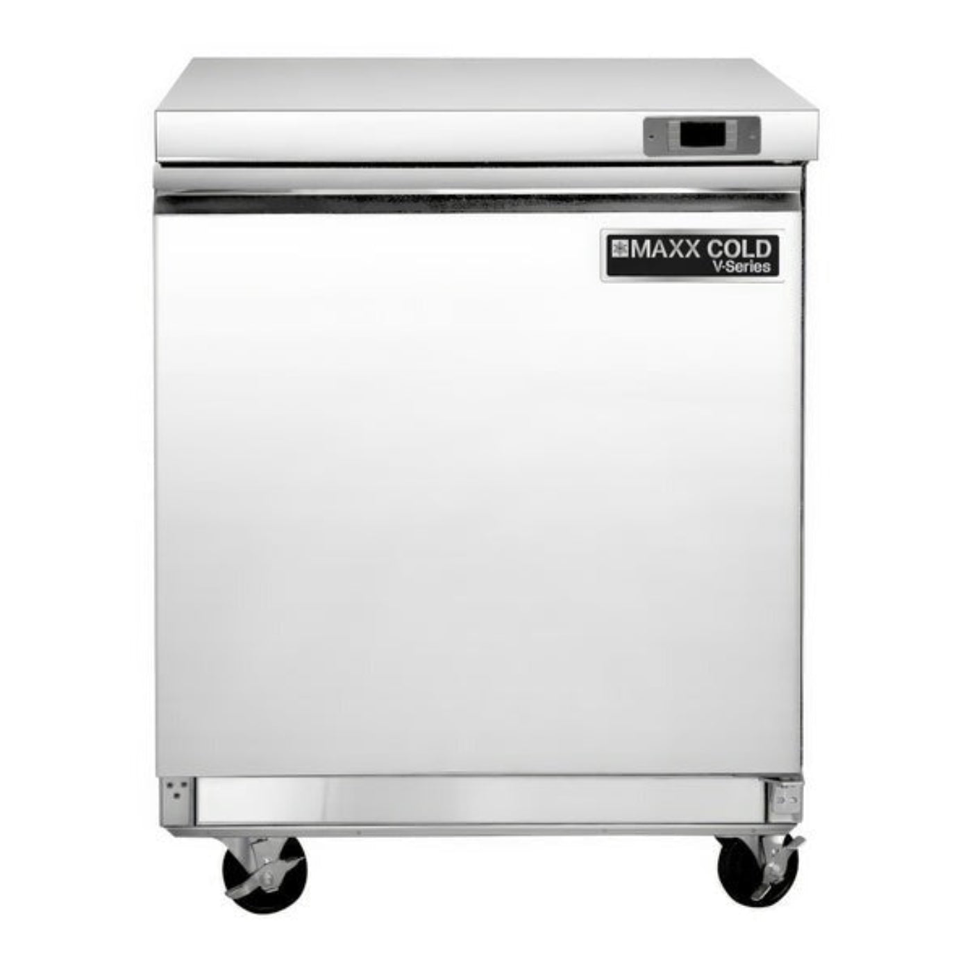 Maxx Cold V-Series 1 Door Undercounter Freezer, in Stainless Steel - MVF29UHC