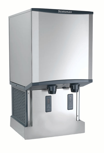 Scotsman Meridian™ Touch-Free Countertop Nugget Ice & Water Dispenser, Water Cooled - Up to 500 lb. Production, 40 lb. Storage - HID540W-1