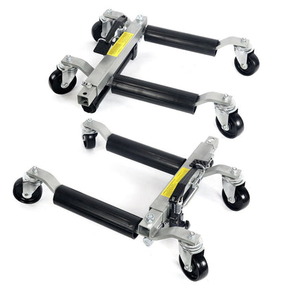 Stark USA 4-PC Hydraulic Car Dollies 12" Wheel Lift Positioning Jack Auto Dolly - KIT363