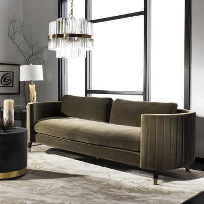 Modway Furniture Winford Velvet Sofa - Luxurious Modern Design with Plush Upholstery and Strong Hardwood Frame