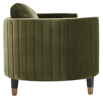 Modway Furniture Winford Velvet Sofa - Luxurious Modern Design with Plush Upholstery and Strong Hardwood Frame