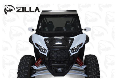 UTVZILLA Kawasaki KRX 1000 Full Glass Windshield (2020+) - ZL-KRX-WS-GLS-BLK-Y