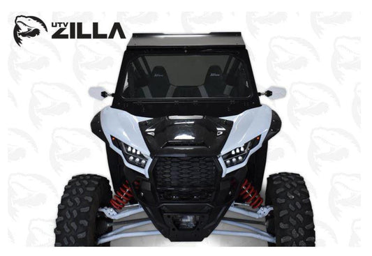 UTVZILLA Kawasaki KRX 1000 Full Glass Windshield (2020+) - ZL-KRX-WS-GLS-BLK-Y