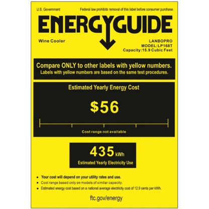 Lanbo 143 Bottles Triple Zone Stainless Steel Wine Coolers - LP168T