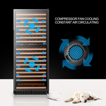 Lanbo 287 Bottles Dual Zone Stainless Steel Wine Coolers - LW306D