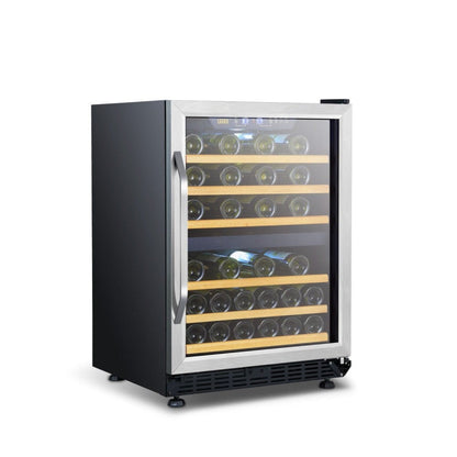 Lanbo 46 Bottles Dual Zone Stainless Steel Wine Coolers - LW46D