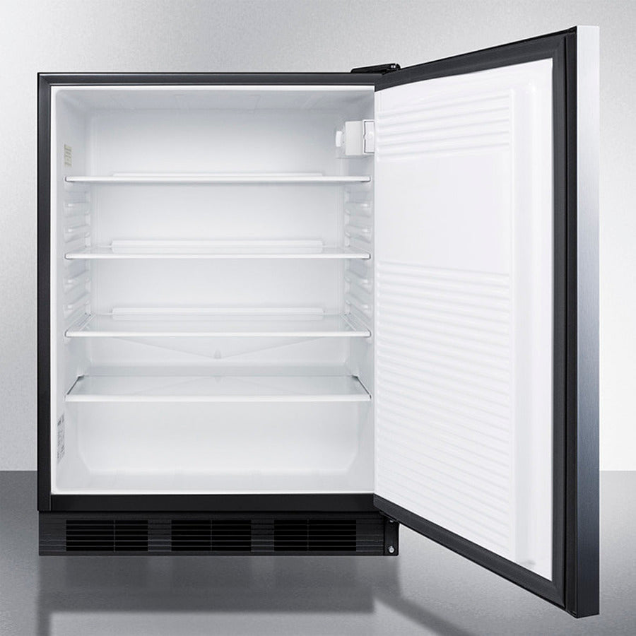 Summit - 24" Wide Built-In All-Refrigerator, ADA Compliant | FF7BKBISSHHADA