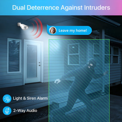 Zosi C182 4K 8CH 4-Cam PoE Camera System + 2TB Hard Drive - C182 4K 8CH 4