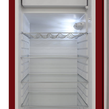 Vinotemp Retro Refrigerator, in Red - BR-RETRO-01-R