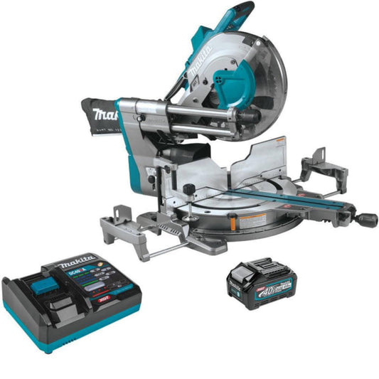 Makita 40V Max XGT12 In. Dual-Bevel Sliding Compound Miter Saw Kit -  GSL04M1
