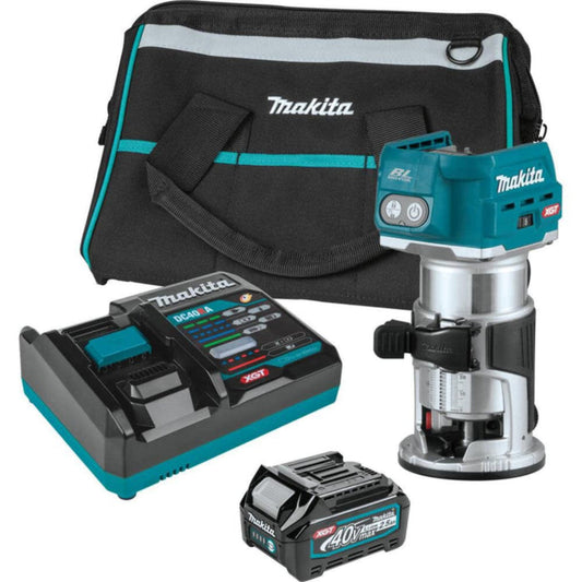 Makita 40V Max XGT Brushless Cordless Compact Router Kit -  GTR01D1