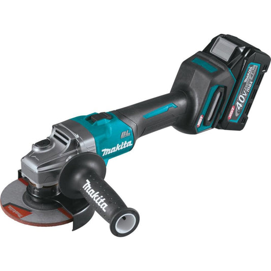 MAKITA 40V Max XGT GAG01M1 Brushless Cordless 4‑1/2” / 5" Angle Grinder Kit, with Electric Brake (4.0Ah) - GAG01M1