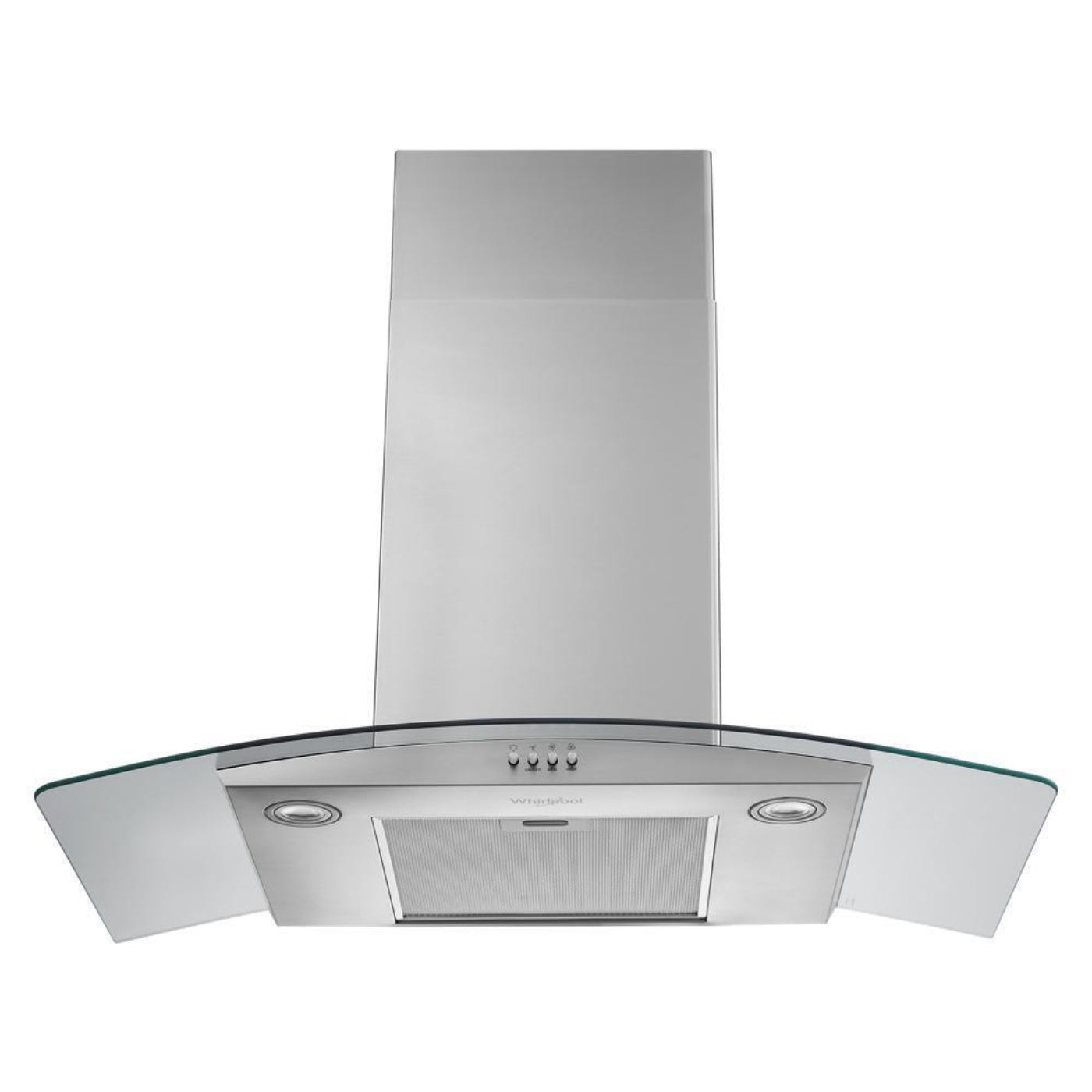 WHIRLPOOL 36" Curved Glass Wall Mount Range Hood - WVW51UC6LS