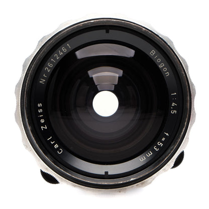 Zeiss 53mm f4.5 Biogon, Coating Marks Rear 2612461 - 1256424