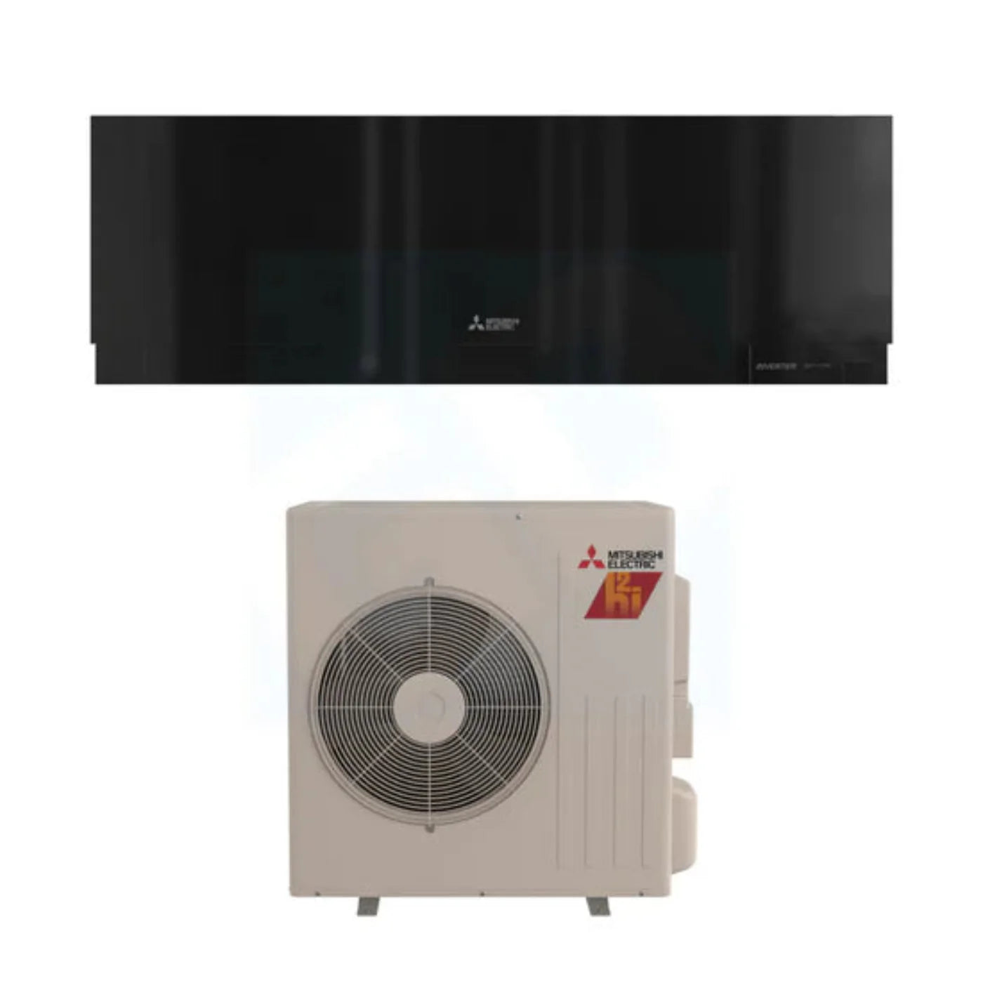 Mitsubishi MSZ-EX12NLB & SUZ-AA12NLHZ 12,000 BTU 17.6 SEER2 Wall Mounted Hyper Heat Pump System - R454B - SUZAA12NLHZ