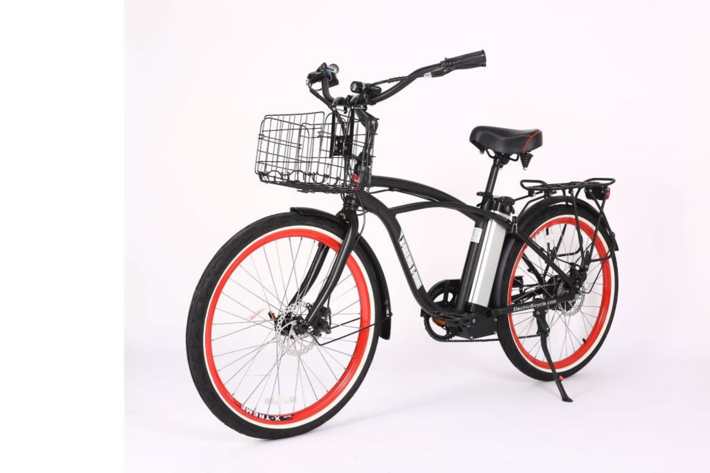 X-Treme Newport Elite 24 Volt Beach Cruiser Electric Bike - 24NEWPORT-E BLU