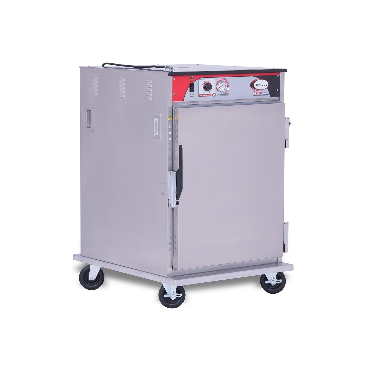 BevLes - HTSS44P81, BevLes Temper Select 1/2 Size Heated Holding Cabinet, Narrow Width, 115V, in Silver - HTSS44P81