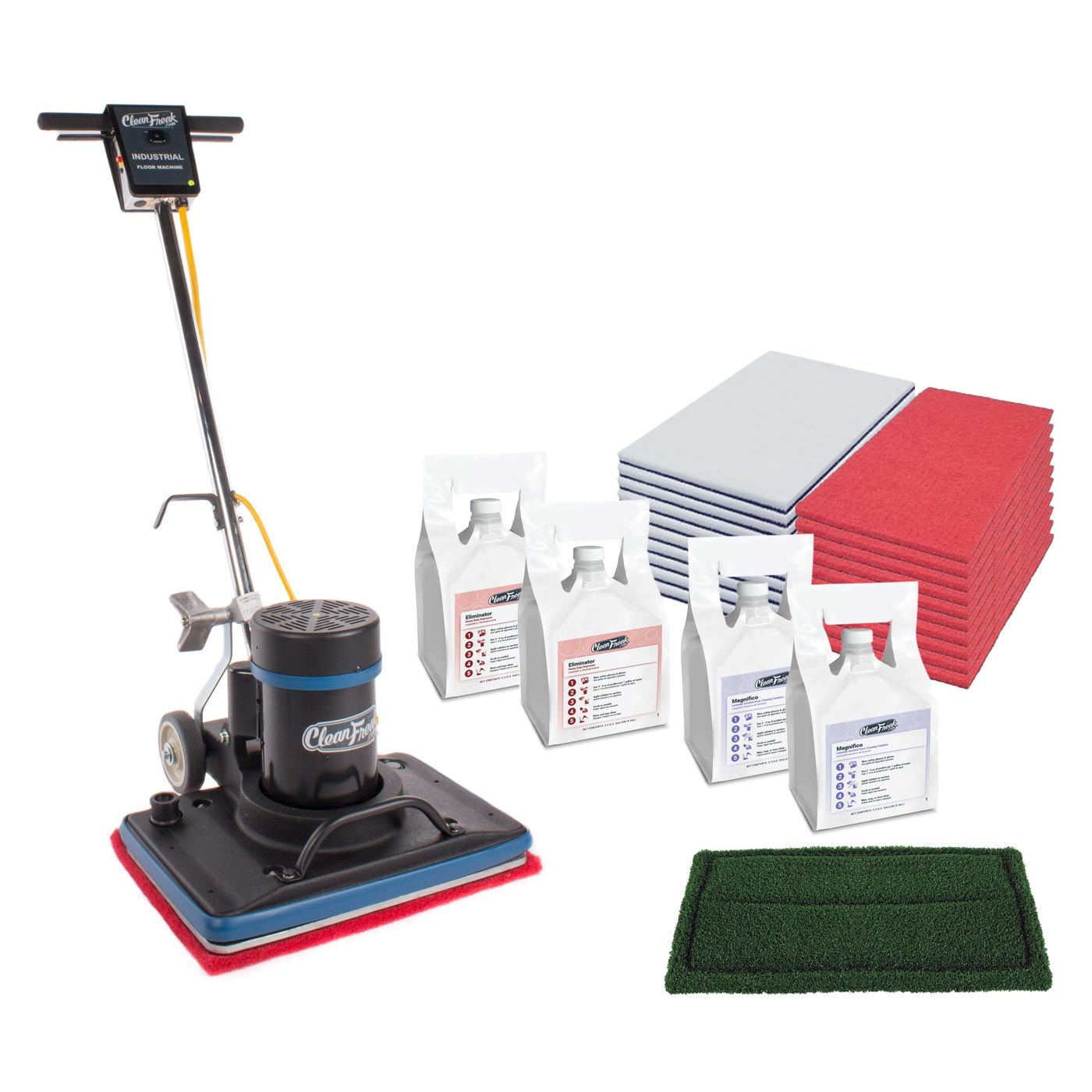 14" x 20" Orbital Floor Machine Package for Luxury Vinyl Tile Cleaning & Grout / Concrete Scrubbing - FLR-PACKAGE10