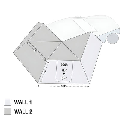 Overland Vehicle Systems Nomadic LT 270 Awning With Walls - 19579907