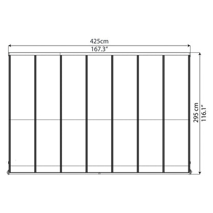 Palram Canopia | Olympia Patio Cover Gray - HG8810