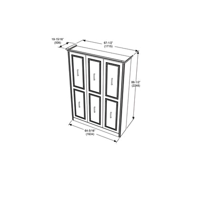 Queen Murphy Bed, Vertical, White by Leto Muro